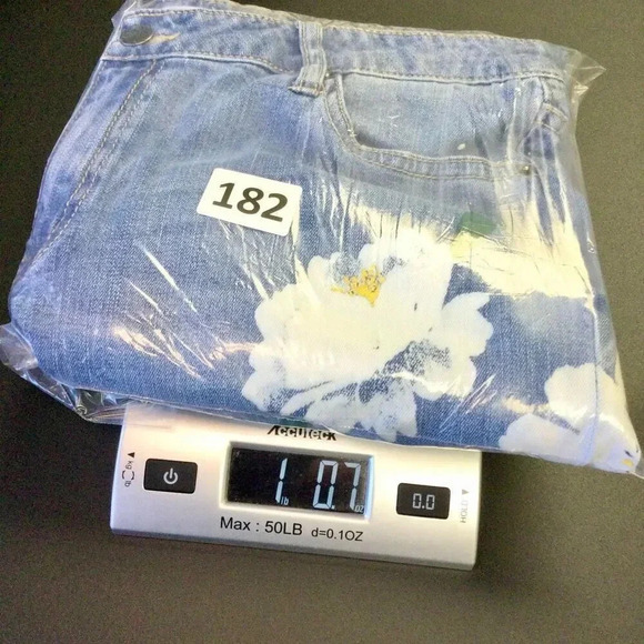 Skylar & Jade Womens Size 30‎ Denim Jeans Blue Paint Painted Daisy's Flowers - Picture 9 of 10